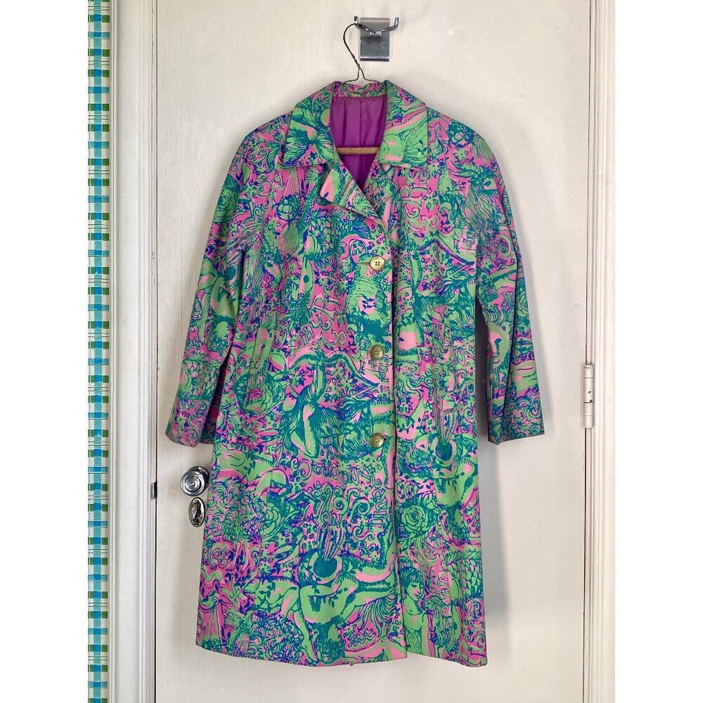 Vintage 1960's Lilly Pulitzer "The Lilly" Trenchcoat